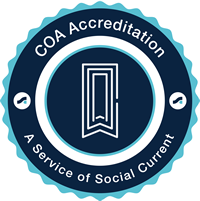 Logo for: Council on Accreditation